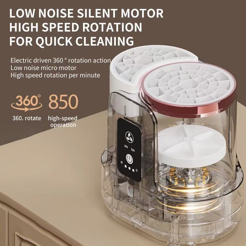 Electric makeup brush cleaner machine fast automatic cleaner & dryer