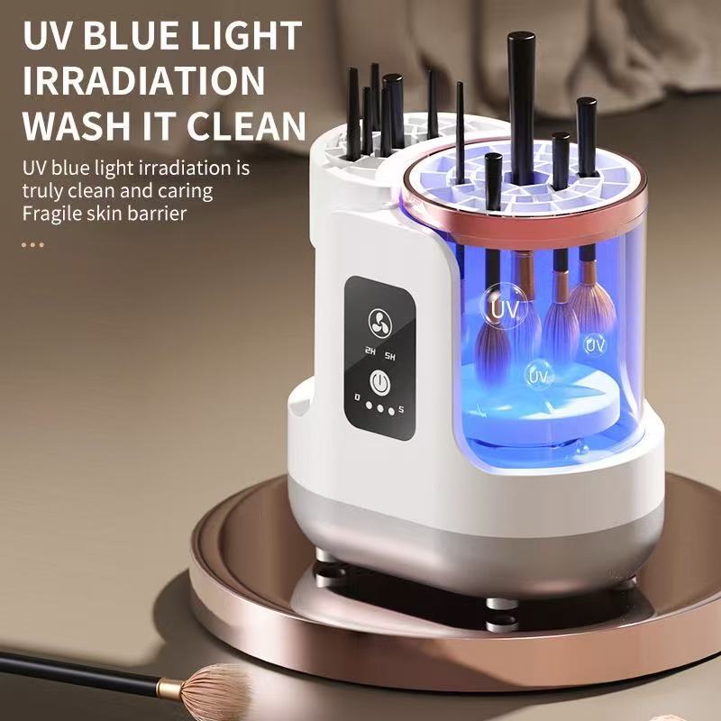 Electric makeup brush cleaner machine fast automatic cleaner & dryer
