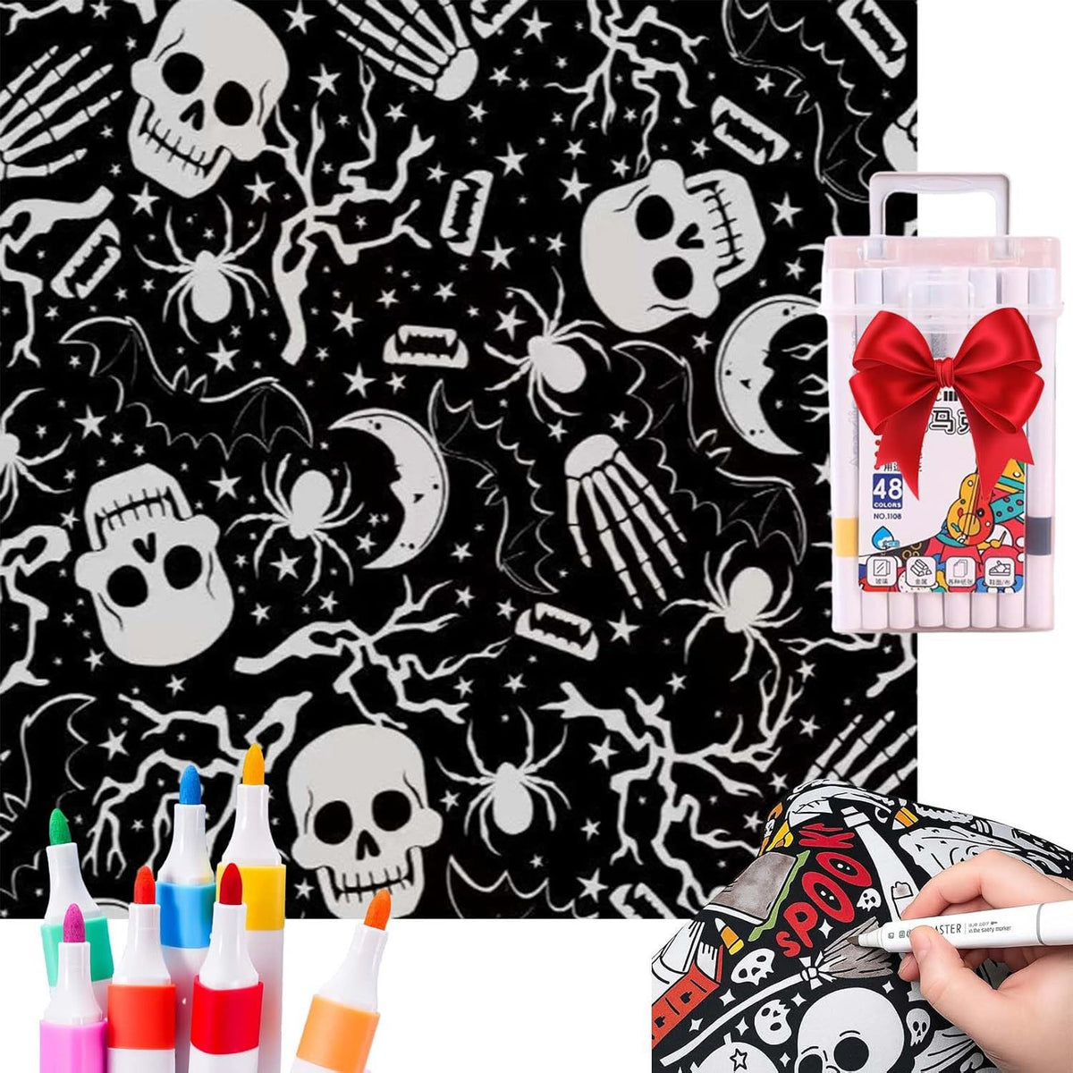 DIY Coloring Blanket With Markers DIY Coloring Blanket With Marking Pen