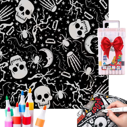 DIY Coloring Blanket With Markers DIY Coloring Blanket With Marking Pen