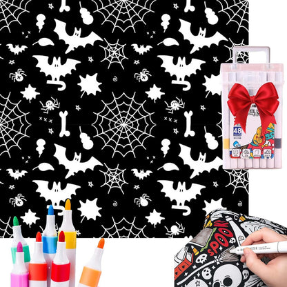DIY Coloring Blanket With Markers DIY Coloring Blanket With Marking Pen