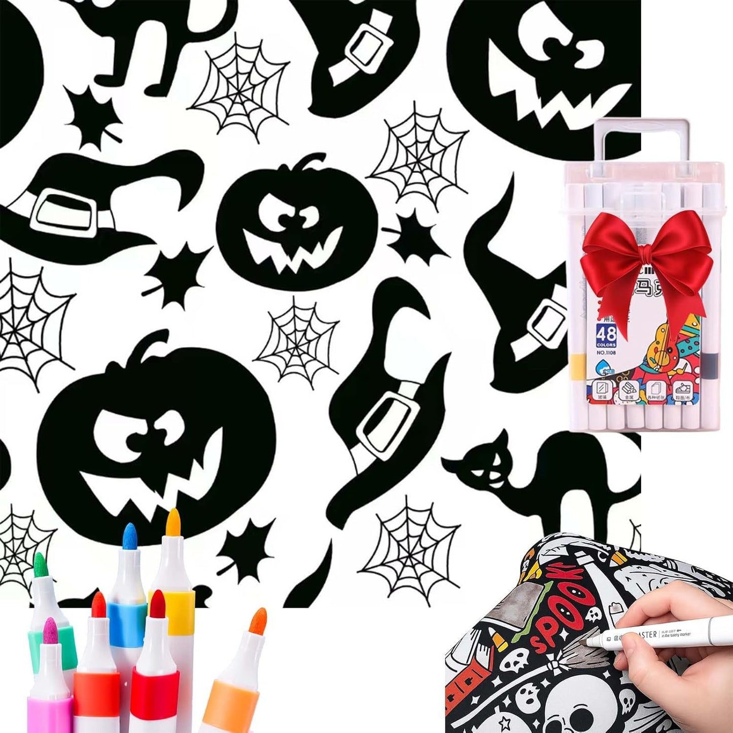 DIY Coloring Blanket With Markers DIY Coloring Blanket With Marking Pen