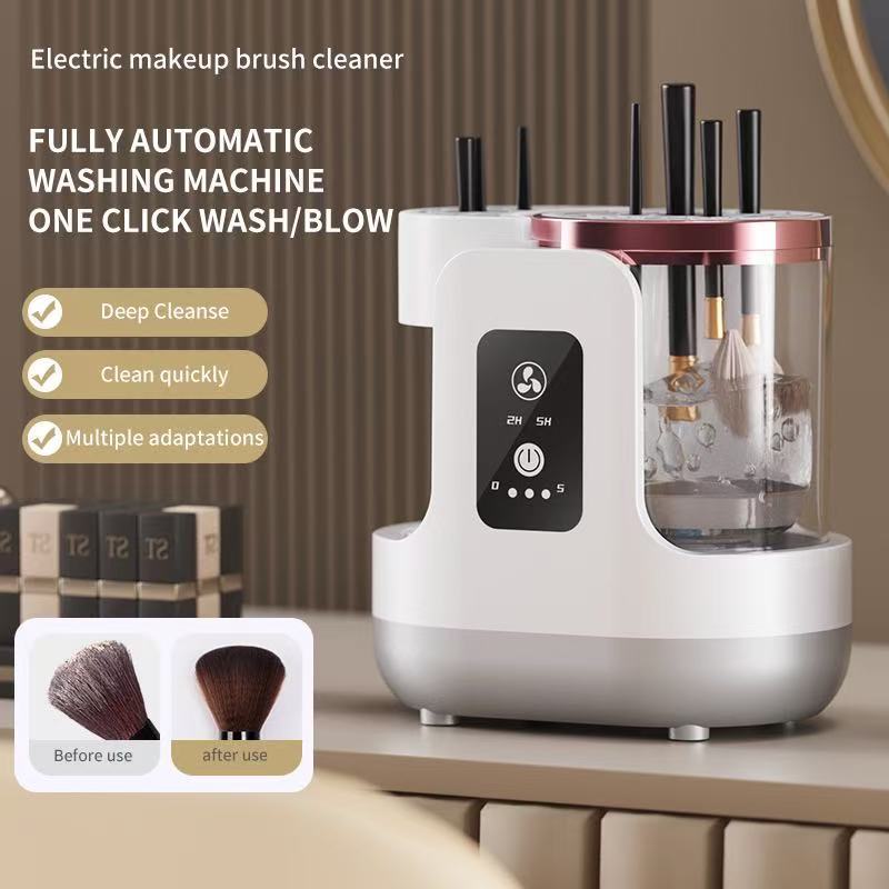 Electric makeup brush cleaner machine fast automatic cleaner & dryer