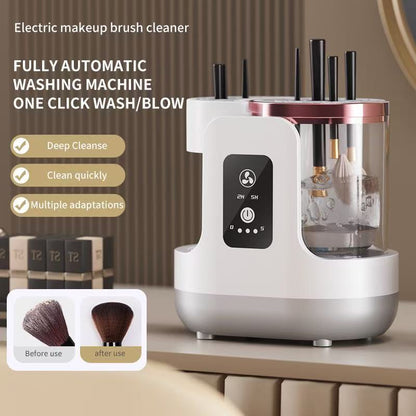 Electric makeup brush cleaner machine fast automatic cleaner & dryer