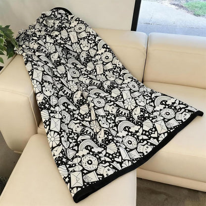 DIY Coloring Blanket With Markers DIY Coloring Blanket With Marking Pen