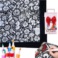 DIY Coloring Blanket With Markers DIY Coloring Blanket With Marking Pen